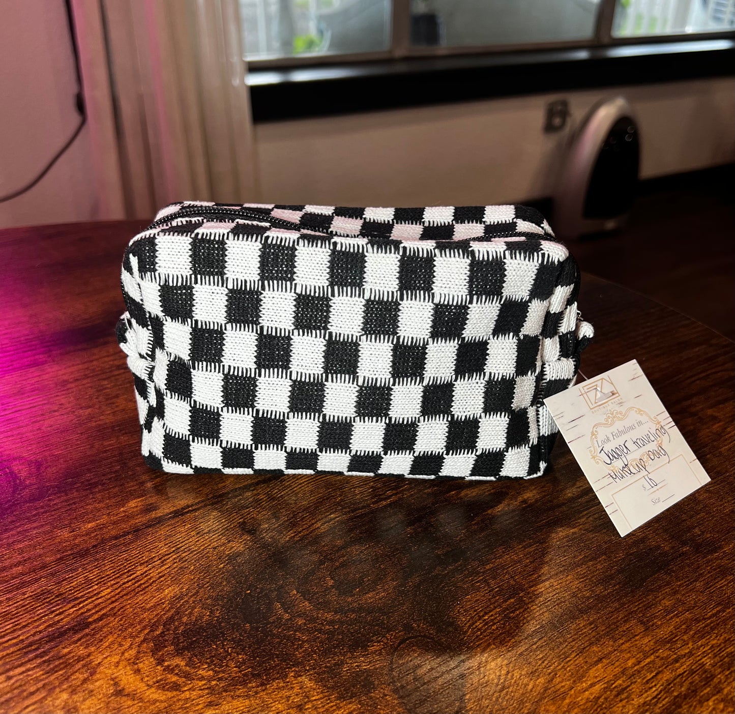 Jagger Traveling Makeup Bag🖤🤍