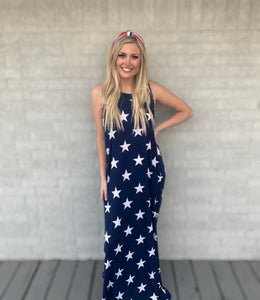 Party in the USA Maxi Dress